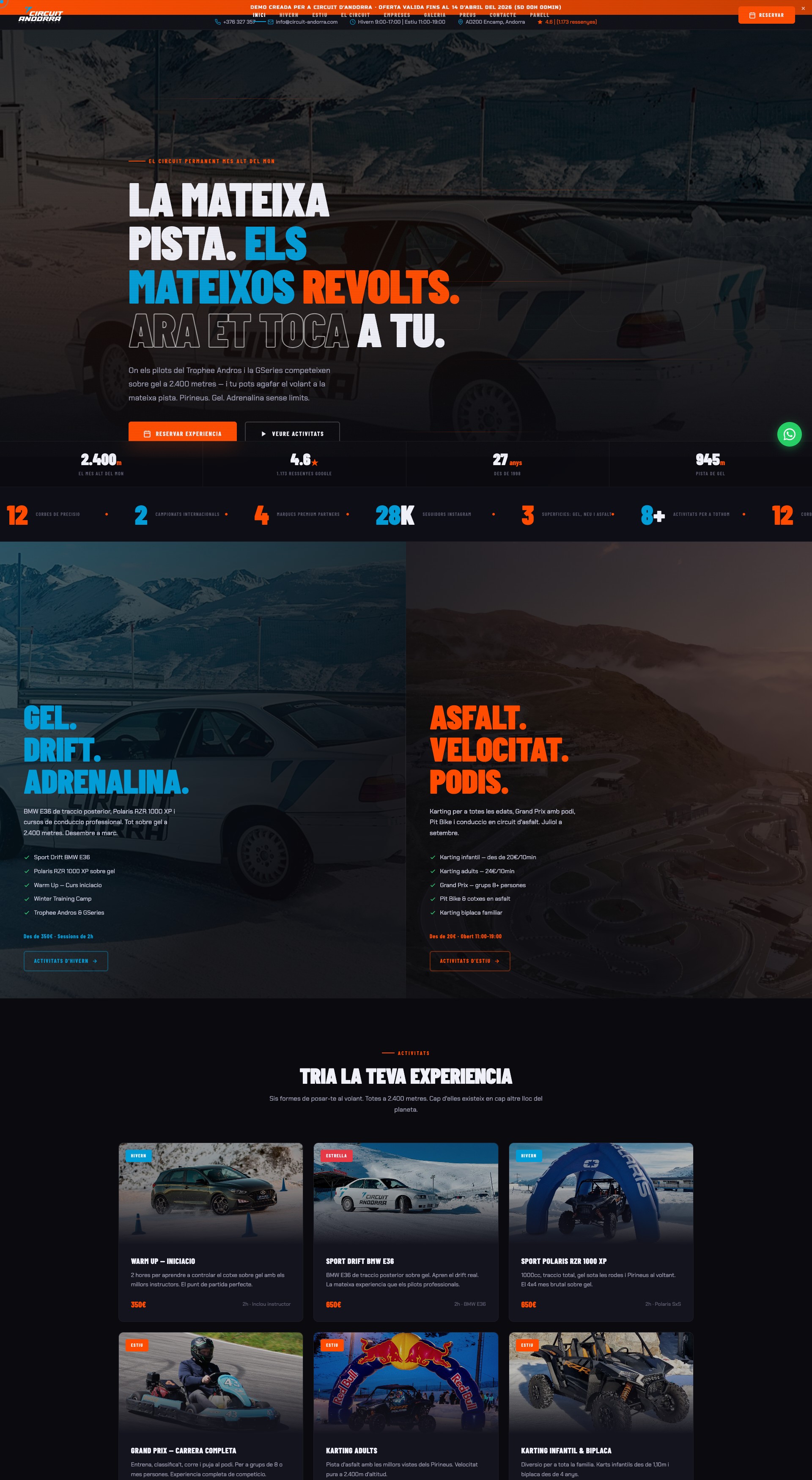 Circuit Andorra — Web deportes